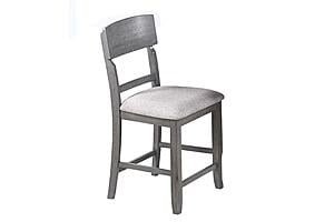 F1931 Wood Dining High Chair Gray by Poundex