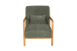 F1950 Fabric Accent Chair Sage by Poundex