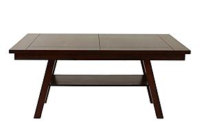 F2271 Wood Dining Table Walnut by Poundex