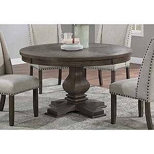 F2528 Wood Dining Table Oak by Poundex