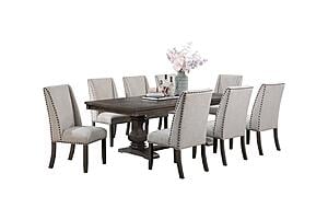 F2529 Wood Dining Table Oak by Poundex