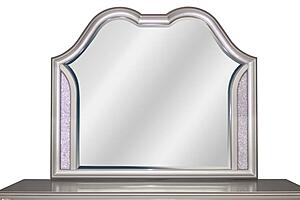 F5597 Wooden Frame Mirror w/Led Gray by Poundex