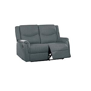 F8108 Fabric Loveseat Dark Gray by Poundex