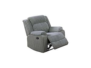 F8121 Fabric Reclining Chair Smoke by Poundex