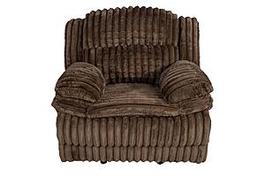 F8134 Fabric Glider Reclining Chair Chocolate by Poundex