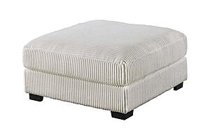 F8990 Fabric Cocktail Ottoman Gray by Poundex