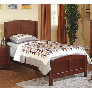 F9207F Wood Full Bed Cherry by Poundex