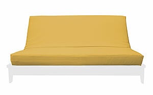 Premium Solid Yellow Futon Cover by Prestige