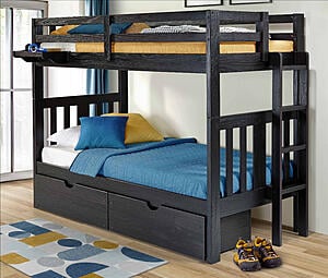 Richmond Bunk Twin/Twin w/Ladder Ebony by Innovations