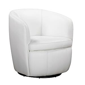 Barolo - Snow Swivel Club Chair by Parker House Furniture