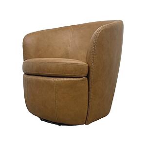 Barolo - Vintage Caramel Swivel Club Chair by Parker House Furniture