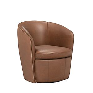 Barolo - Vintage Whiskey Swivel Club Chair by Parker House Furniture