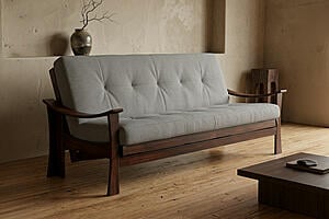 Shogun Futon Frame Mahogany by Prestige