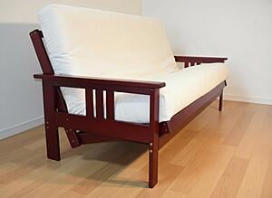 Futon Frame - Monterey - Dark Cherry Finish by Prestige