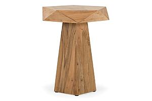 Duffy - Modern Acacia Pentagon End Table by VIG Furniture