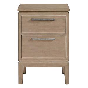 Bailey Small 2-Drawer Nightstand by Whittier Wood Furniture
