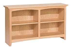 McKenzie 29"H x 48"W Alder Bookcase by Whittier Wood Furniture