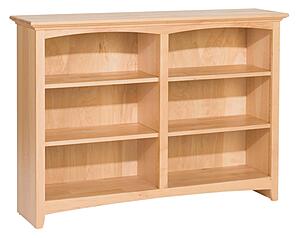 McKenzie 36"H x 48"W Alder Bookcase by Whittier Wood Furniture