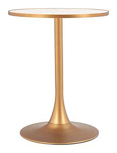 Bite Bistro Table Beige & Gold by Zuo Modern