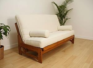 Futon Frame - Zena - Teak Finish by Prestige