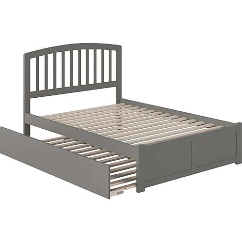 Richmond Full Platform Bed w/Footboard & Twin Trundle by Atlantic