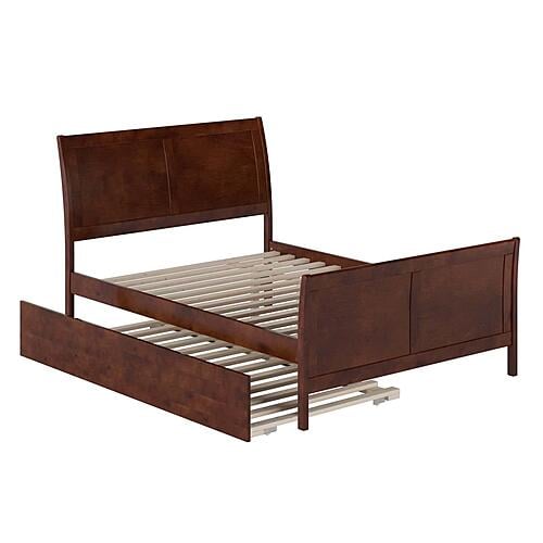 Portland Full Platform Bed w/Matching Footboard & Twin Trundle by Atlantic