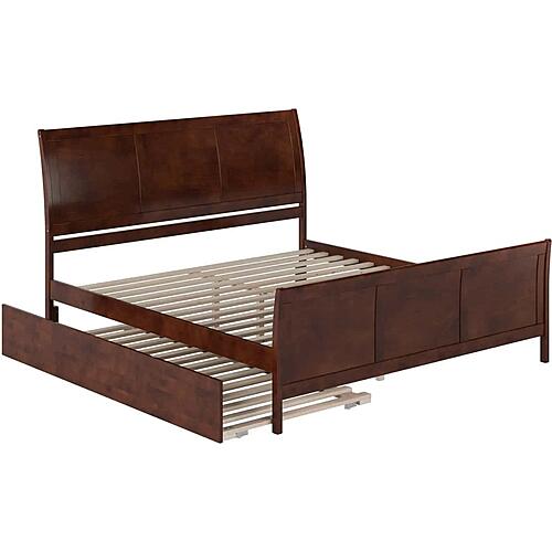 Portland King Platform Bed w/Matching Footboard & Twin XL by Atlantic
