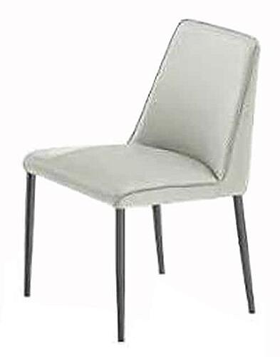 907 Light Gray PU Upholstersted Dining Chair w/Metal Frame by BH Furniture