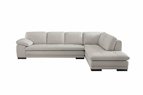 ML157 V990 Smoke Top Grain Leather Sectional by BH Furniture