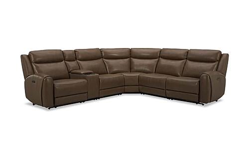 Wonder Camel Leather/PVC 6-Piece Sectional by BH Furniture