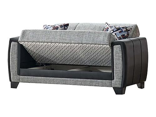 Berlin Gray Loveseat by Casamode