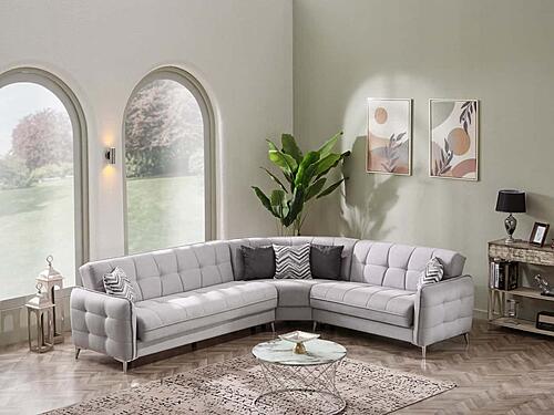 Perla Gray Sectional by Casamode