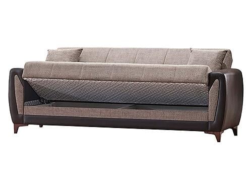 Tuxedo Brown Sofa Bed by Casamode