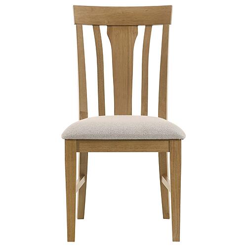 Hartville Dining Side Chair - Natural Light Brown (Set of 2) by Coaster