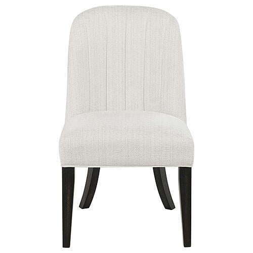 Leandro Upholstered Dining Side Chair - Cream (Set of 2) by Coaster