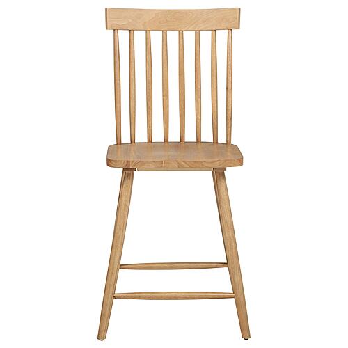 Andrews Windsor Counter Height Dining Side Chair - Light Ash (Set of 2) by Coaster