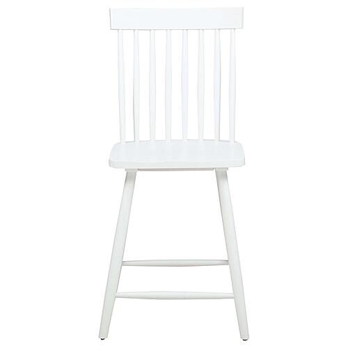Andrews Windsor Counter Height Dining Side Chair - White (Set of 2) by Coaster