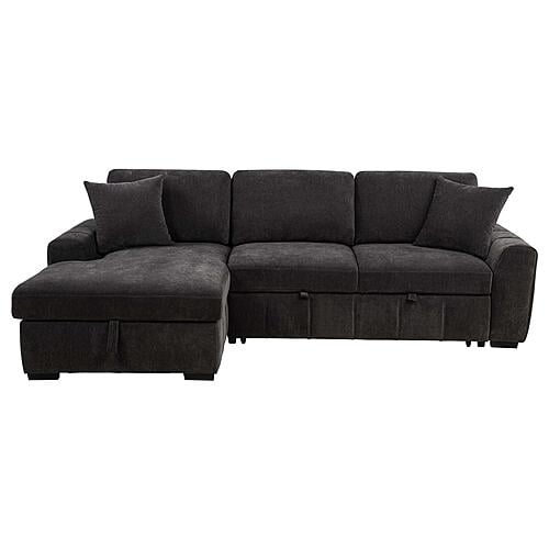 Pastrana Upholstered Sleeper Sectional Left Arm Facing Chaise - Grey by Coaster