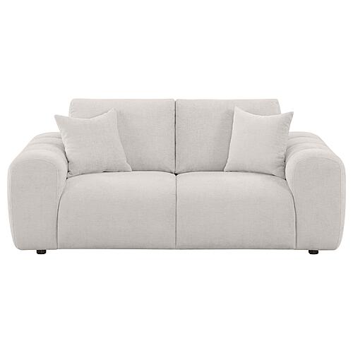 Burnett Chenille Upholstered Wide Arm Loveseat - Ivory by Coaster