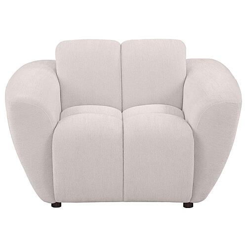 Destino Chenille Upholstered Splayed Arm Accent Chair - Greige by Coaster