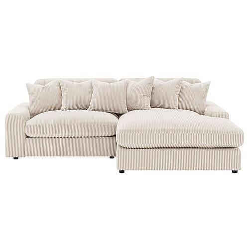 Blaine Upholstered Reversible Chaise Sectional Sofa - Sand by Coaster