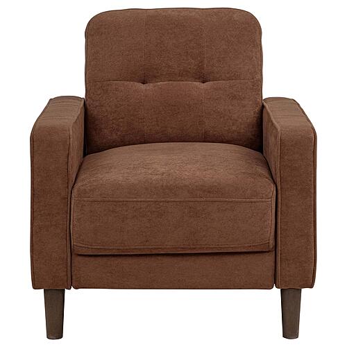 Bowen II Fabric Upholstered Track Arm Accent Chair - Rust by Coaster