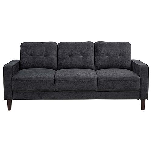 Bowen II Fabric Upholstered Track Arm Sofa Steel - Grey by Coaster
