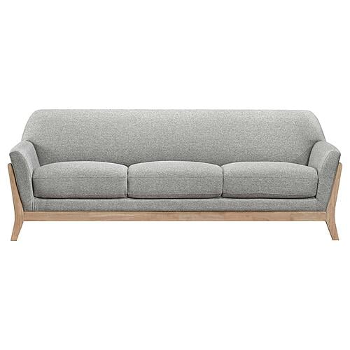 Vaughn Fabric Upholstered Flared Arm Sofa - Grey by Coaster