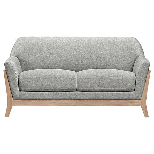 Vaughn Fabric Upholstered Flared Arm Loveseat - Grey by Coaster