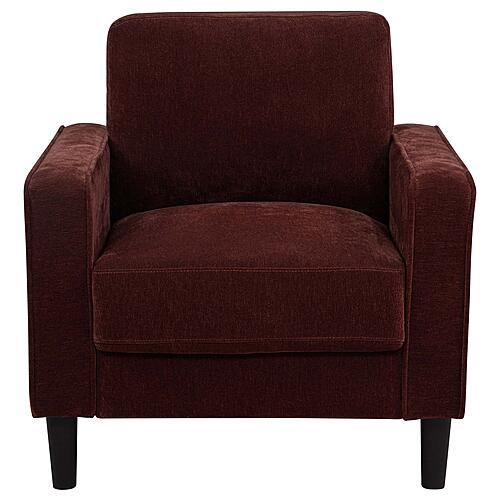 Ruth Fabric Upholstered Track Arm Accent Chair - Rust Red by Coaster