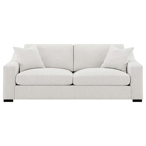 Ashlyn Fabric Upholstered Track Arm Sofa - Sand by Coaster