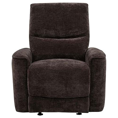 Navarro Chenille Upholstered Glider Recliner - Dark Brown by Coaster