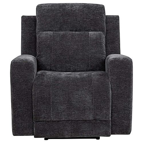 Kennett Chenille Upholstered Power Recliner Chair Dark - Grey by Coaster