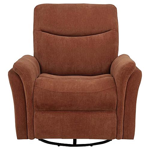 Adler Upholstered Power Swivel Glider Recliner - Rust by Coaster